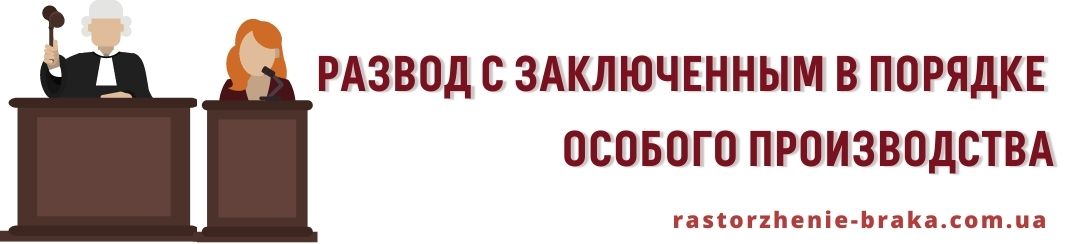Развод с заключенным в порядке особого производства Развод с заключенным в порядке особого производства