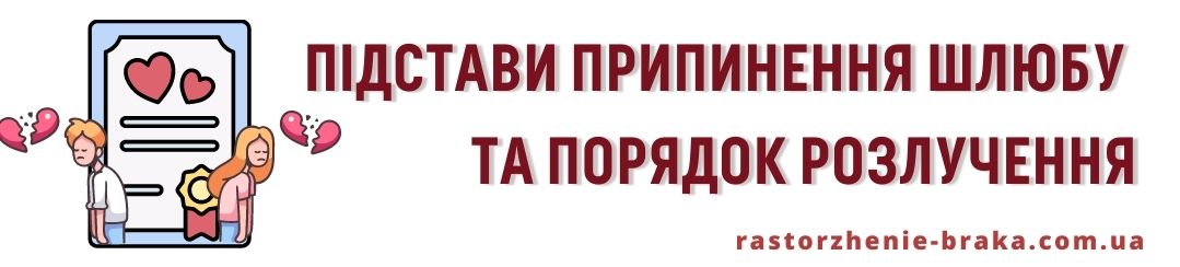 Підстави припинення шлюбу і порядок розлучення Підстави припинення шлюбу і порядок розлучення