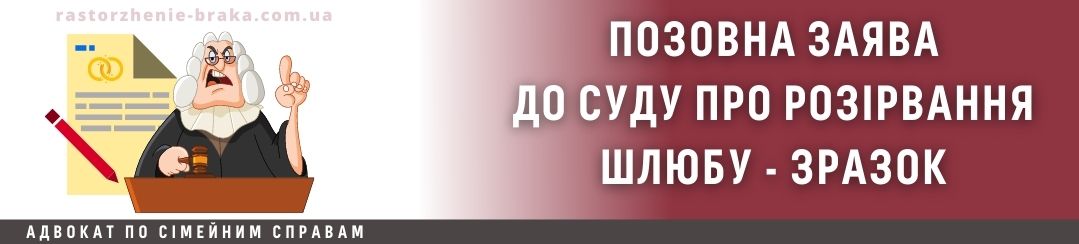 Позовна заява до суду про розірвання шлюбу - зразок Позовна заява до суду про розірвання шлюбу - зразок
