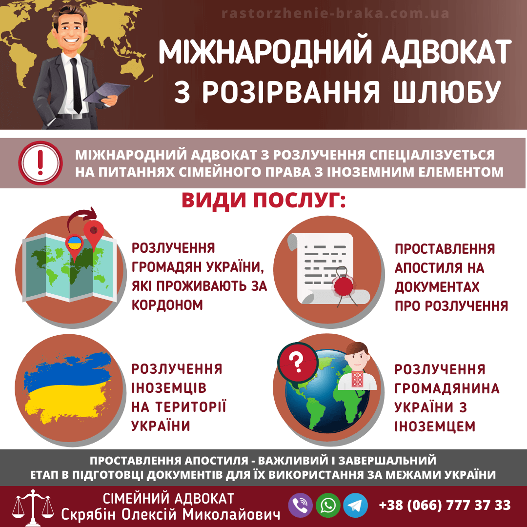 Міжнародний адвокат по сімейним справам і розірванню шлюбу Міжнародний адвокат з розірвання шлюбу